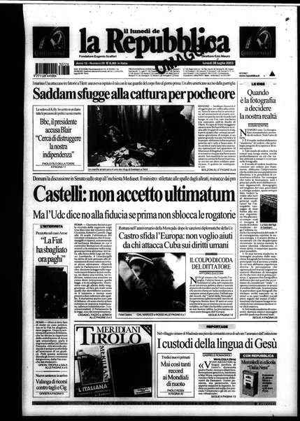 Il lunedì de La repubblica